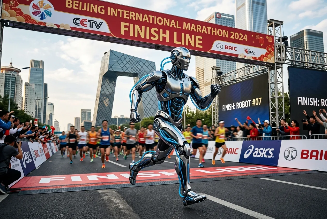 China’s Humanoid Robots Outpace Human Record in Beijing Half-Marathon