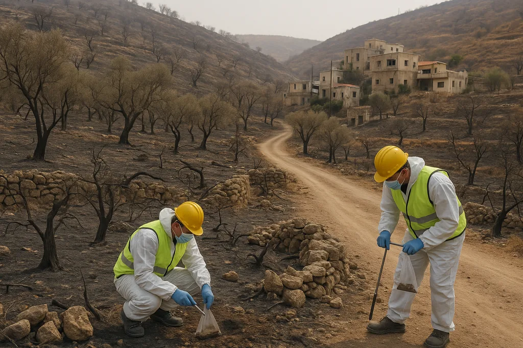 Bombs, white phosphorus and a wounded landscape