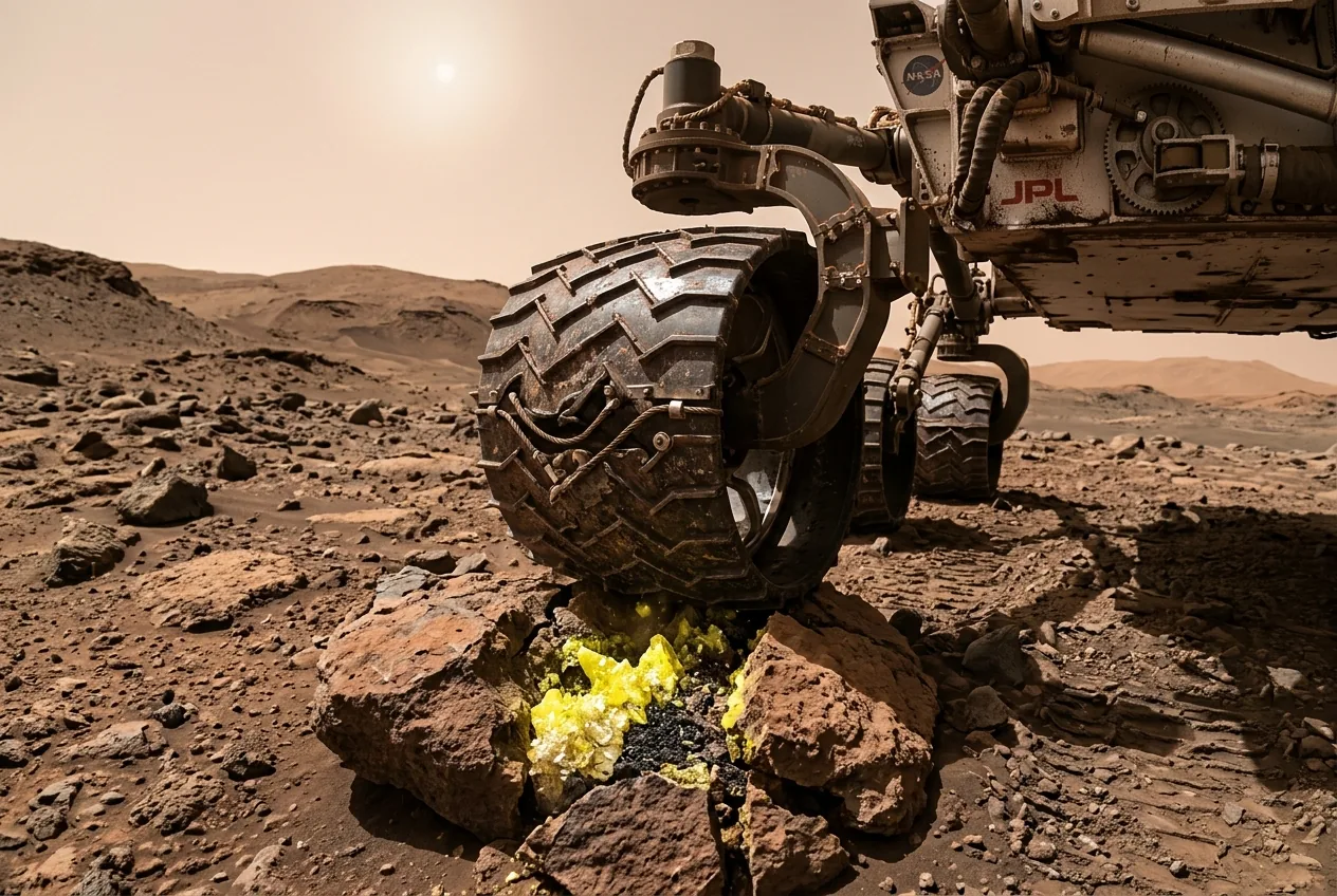 The Yellow Crystals That Shouldn't Be on Mars