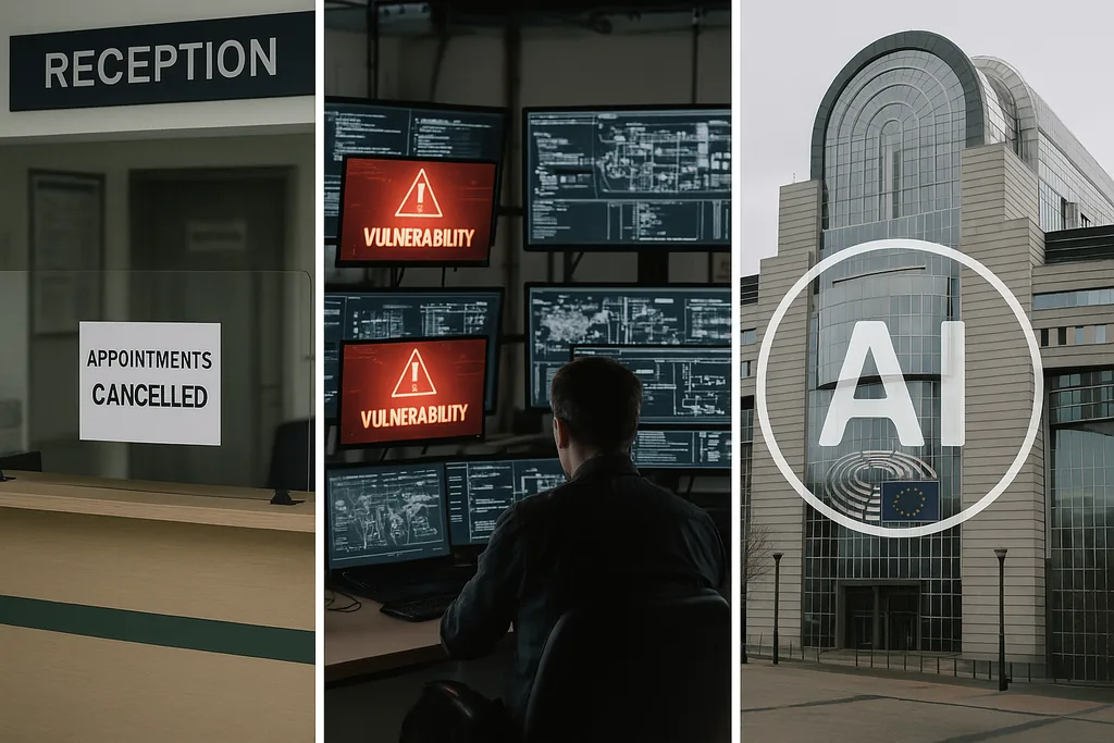 Ransomware Shuts Clinics, ICS Flaws Surge, EU Curbs AI