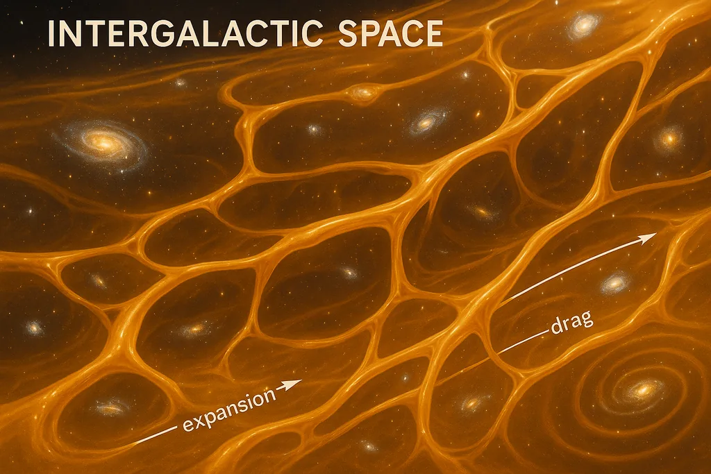 Space as a Sticky Fluid?