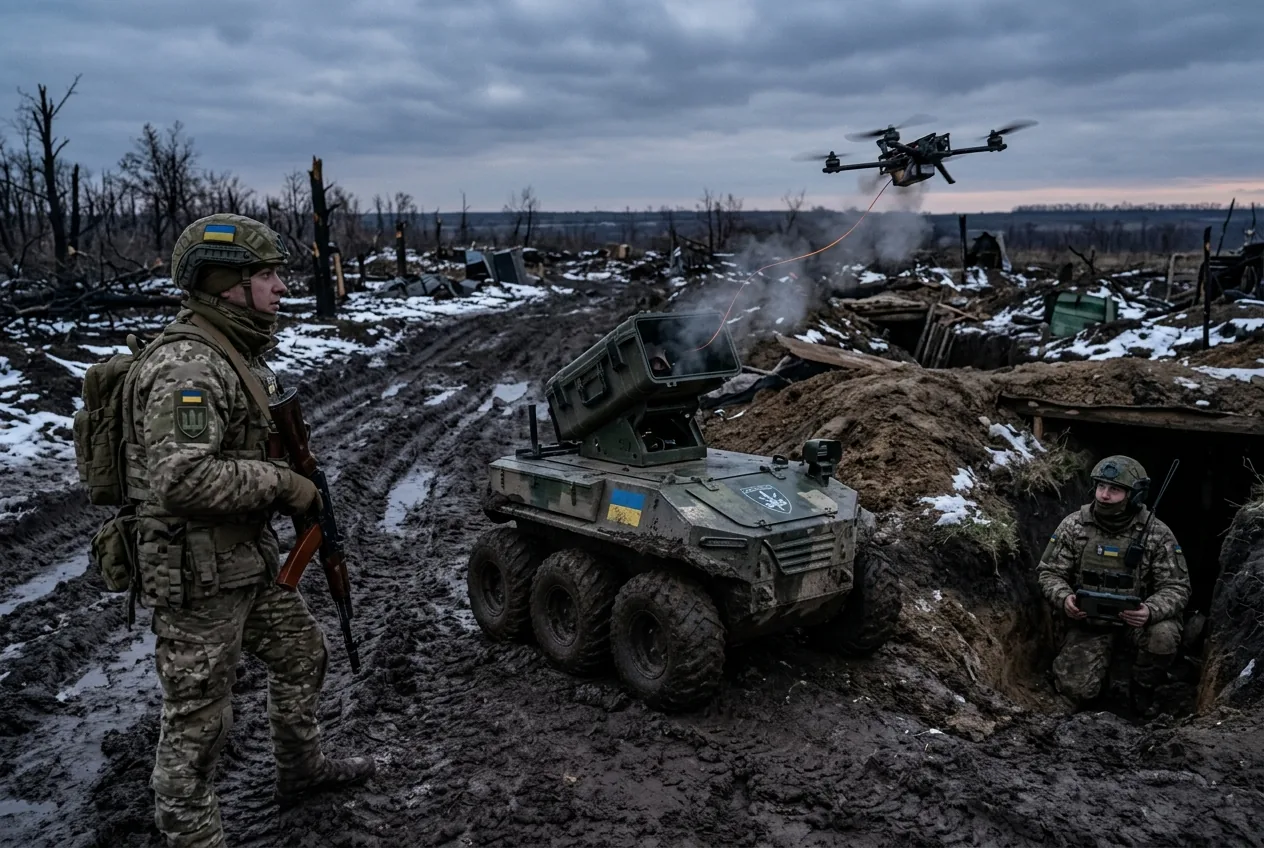 Ukraine's defence ministry says ground robots ran 21,500 missions — who did they replace?