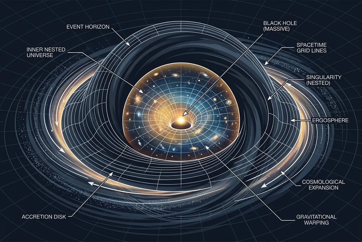 Our universe is a black hole's leftover