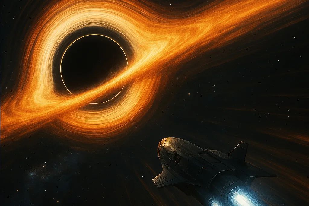 How black holes might - one day power warp-speed travel