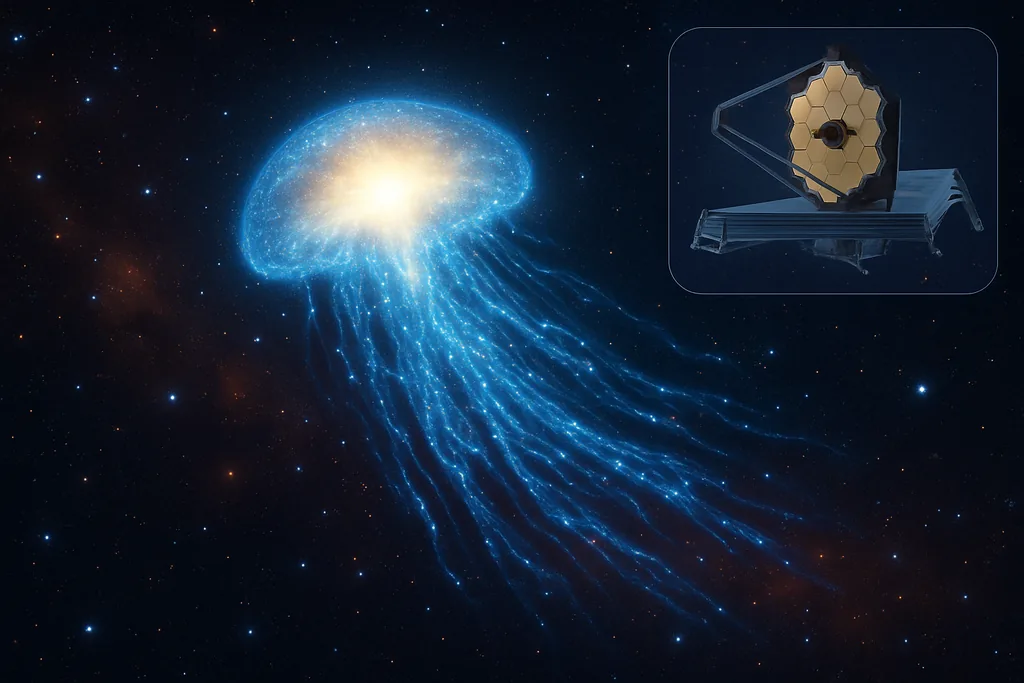 Webb Finds 8.5‑Billion‑Year‑Old Jellyfish Galaxy