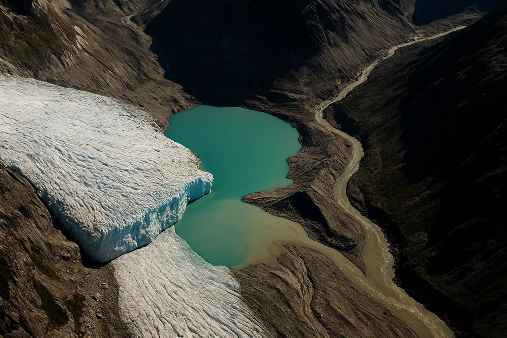 Where Glacier, Lake and River Touch