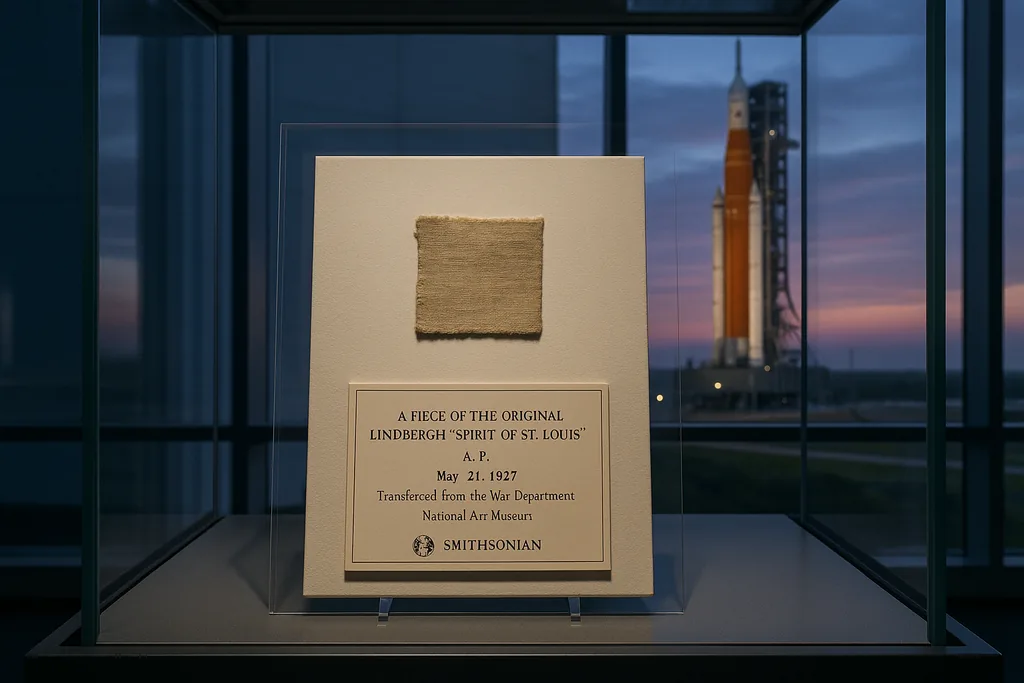 Wright Flyer Swatch Heads to the Moon